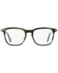 Moncler - Marmorierte Brille Mit Eckigem Gestell - Lyst