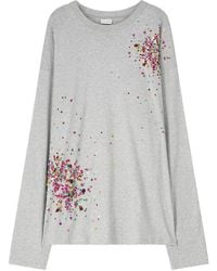 Dries Van Noten - Embellished Long-Sleeve T-Shirt - Lyst