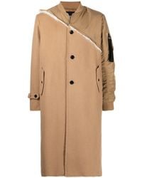 Mostly Heard Rarely Seen - Panelled Single-Breasted Coat - Lyst