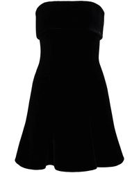 Giorgio Armani - Strapless Velvet Minidress - Lyst
