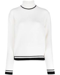 MSGM - Stripe-Edge Wool-Blend Jumper - Lyst