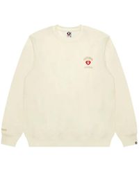 Aape By A Bathing Ape - Moonface Heart-Patch Sweatshirt - Lyst