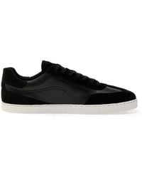 Groundies - Suede-Panelled Leather Sneakers - Lyst