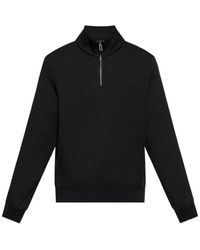 Mps - Quarter-Zip Side-Stripe Cotton Sweatshirt - Lyst