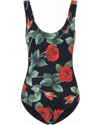 Dames Kleding voor voor Strandkleding voor Zwem en badpakken Dolce & Gabbana Badpak Met Gekruiste Bandjes 
