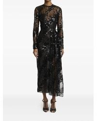 Elie Saab - スパンコール ロングスリーブ ドレス - Lyst