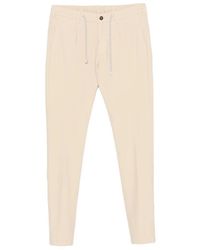 Eleventy - Drawstring-Waist Pleated Trousers - Lyst