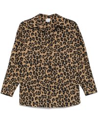 Aspesi - Animal-Print Shirt - Lyst