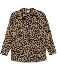 Aspesi - Animal-Print Shirt - Lyst