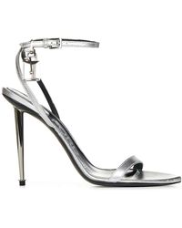 Tom Ford - 105Mm Padlock Ankle Strap Sandals - Lyst