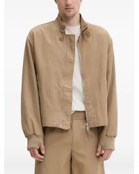 Won Hundred - Giacca Con Zip E Orli A Coste - Lyst