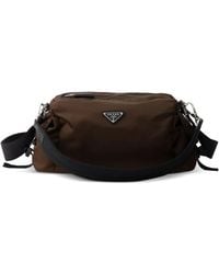 Prada - Explore Re-Nylon And Leather Bag - Lyst