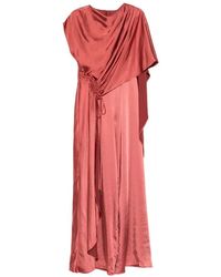 Amsale - Draped Maxi Dress - Lyst