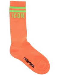 DSquared² - Icon Ribbed Socks - Lyst