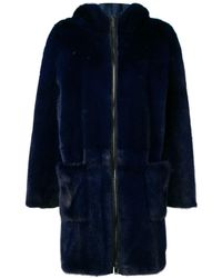 Liska 'Pallas' Mantel - Blau