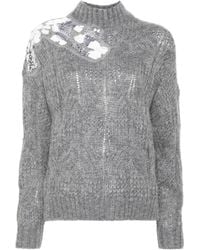 Liu Jo - Turtleneck Sweater With Inserts - Lyst
