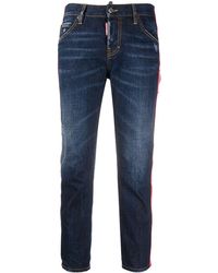 DSquared² Cropped Jeans - Blauw