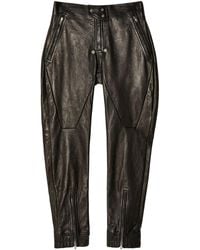 Rick Owens - Luxor Leather Tapered Trousers - Lyst
