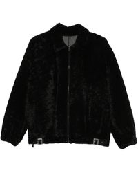 Simonetta Ravizza - Strappy Buckle-Detail Fur Jacket - Lyst