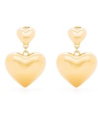 Moschino - Heart-Motif Drop Earring - Lyst