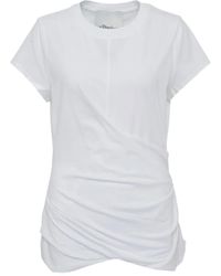 3.1 Phillip Lim - Draped Short-Sleeve T-Shirt - Lyst