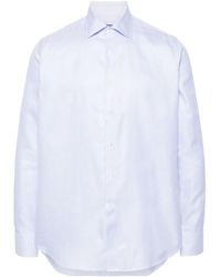 Canali - Patterned-jacquard Cotton Shirt Jacket - Lyst