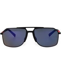 Prada Linea Rossa - Linea Rossa Ligeometric-Frame Sunglasses - Lyst