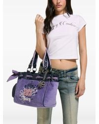 Juicy Couture - Daydreamer Logo-Embroidered Tote Bag - Lyst