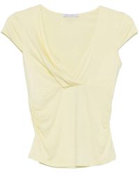 Patrizia Pepe - Draping T-Shirt - Lyst