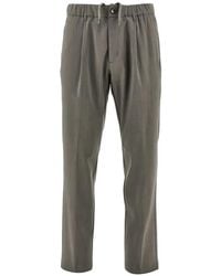 Herno - Drawstring Pleated Trousers - Lyst
