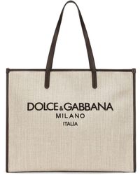Dolce & Gabbana - Cotton Shopping Bag - Lyst