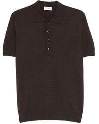 Paolo Pecora - Textured Polo Shirt - Lyst