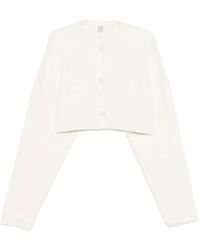 TOTEME - Klassischer Cropped-Cardigan - Lyst