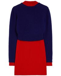 Jil Sander - Wool Mini Dress - Lyst