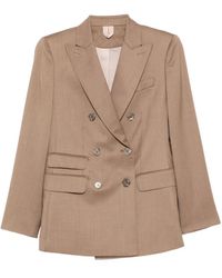 Max Mara - Double-Breasted Wool Blazer - Lyst
