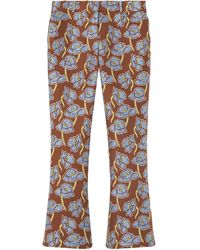 Versace - Flared Crop Pants - Lyst