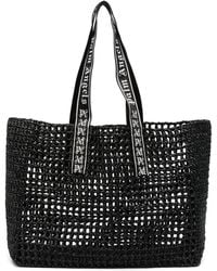 Palm Angels - Raffia Tote Bag - Lyst
