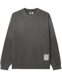 Izzue - Distressed Logo-Patch Sweatshirt - Lyst