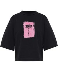 Palm Angels - Palm-Print T-Shirt - Lyst