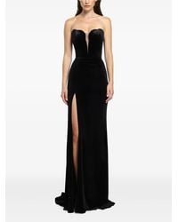 Cristallini - Vivienne Sweetheart Velvet Maxi Dress - Lyst