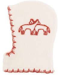 Shrimps Ford Embroidered-motif Balaclava - Pink