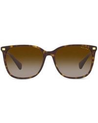 Polo Ralph Lauren - Tortoiseshell-Effect Rectangle-Frame Sunglasses - Lyst