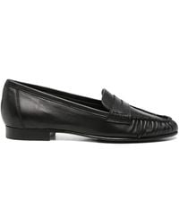 Aeyde - Aldous Ruched Penny-Slot Loafers - Lyst