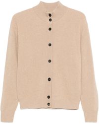 Peserico - Cardigan Côtelé À Effet D'Épaules Descendues - Lyst
