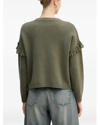 Benetton - Fringed Sweater - Lyst