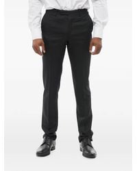 Corneliani - Pressed-Crease Virgin Wool Trousers - Lyst