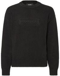 DSquared² - Pull En Maille À Logo Imprimé - Lyst
