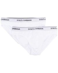 Dolce & Gabbana - Briefs With Logo - Lyst