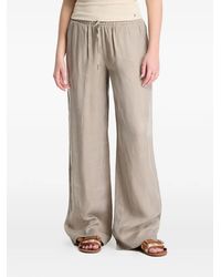 Guess - Drawstring-Waist Wide-Leg Trousers - Lyst
