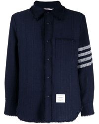 Thom Browne - 4-bar Stripe Shirt Jacket - Lyst